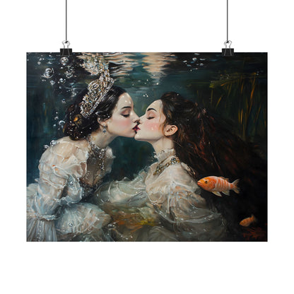 Underwater Love Art Print