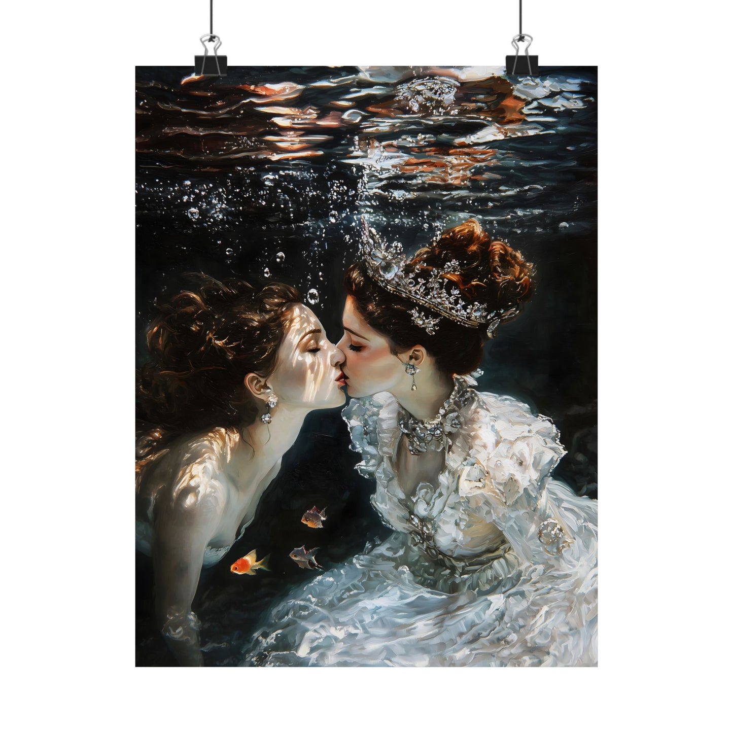 Underwater Love Art Print