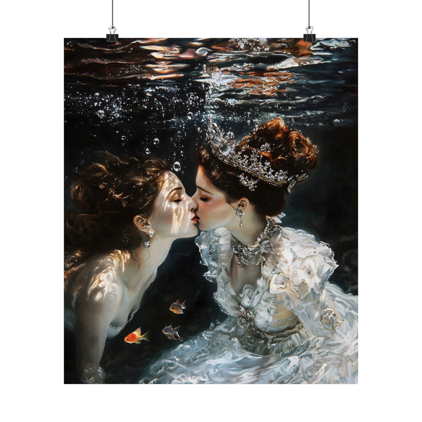 Underwater Love Art Print