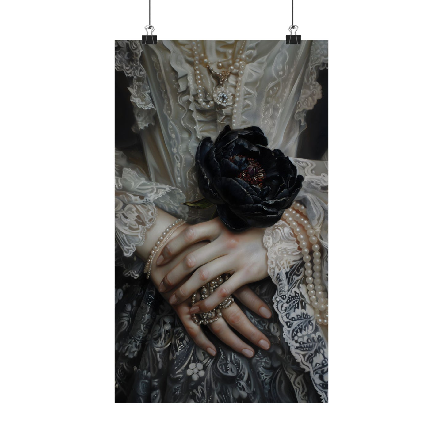 Black Rose Art Print