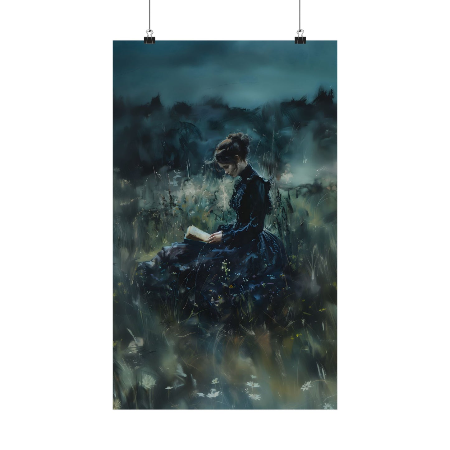 Lady Reader Art Print