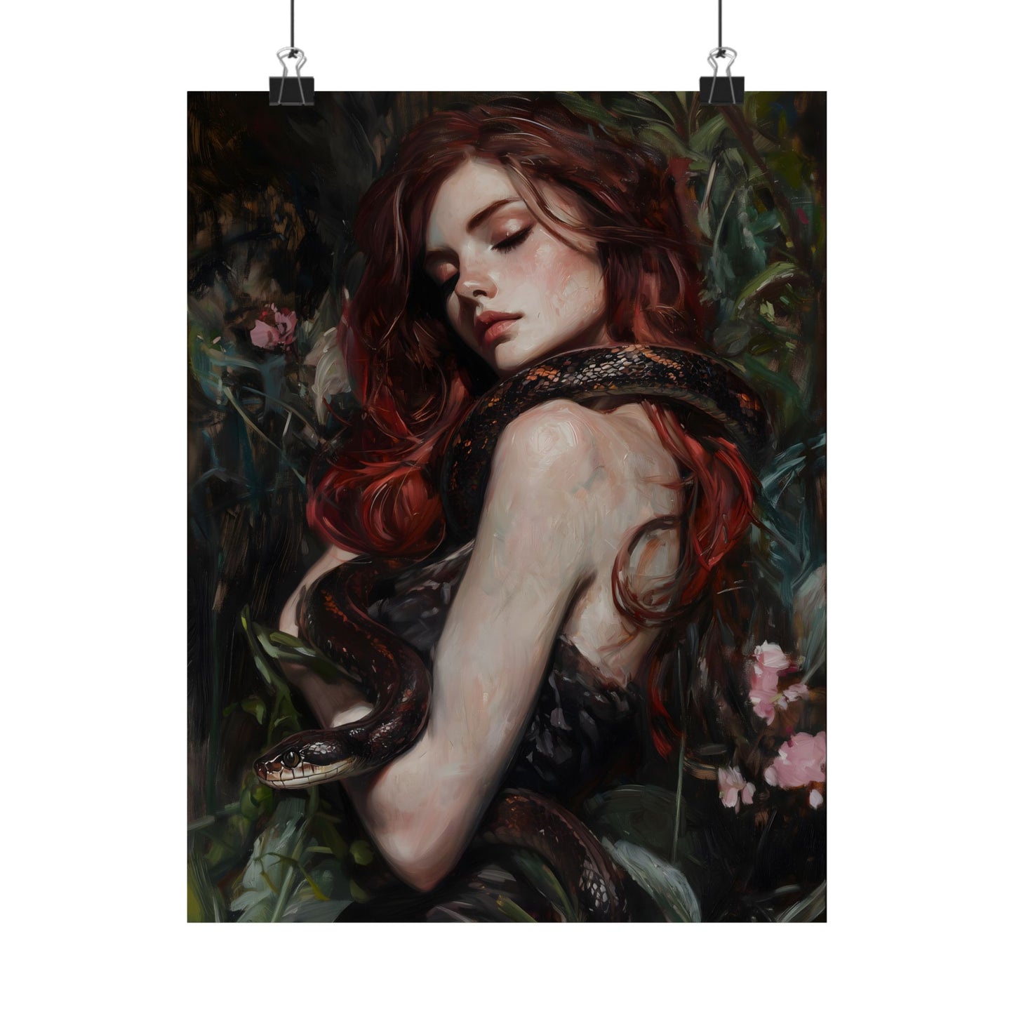 Lilith and Snake Art Print