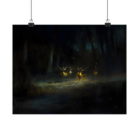 Fairies Forest Art Print