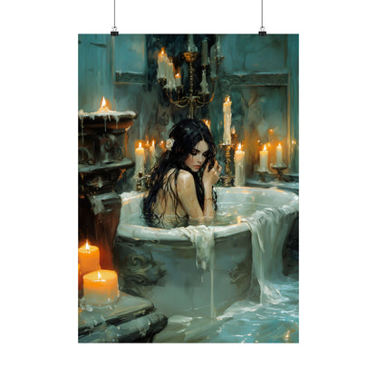 Witchy Bathtube Art Print