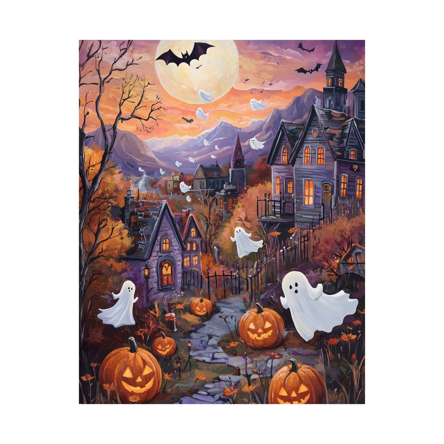 Halloween Town Art Print