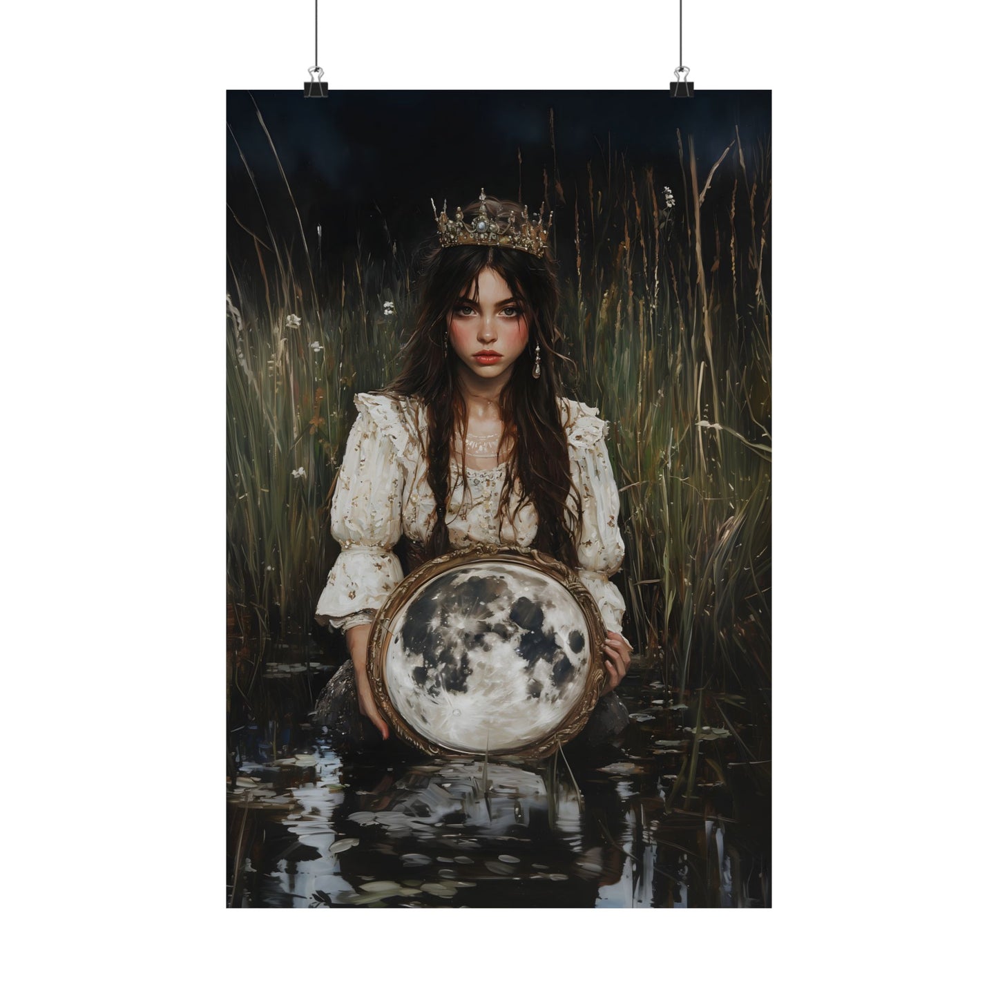 Fullmoon Mirror Art Print