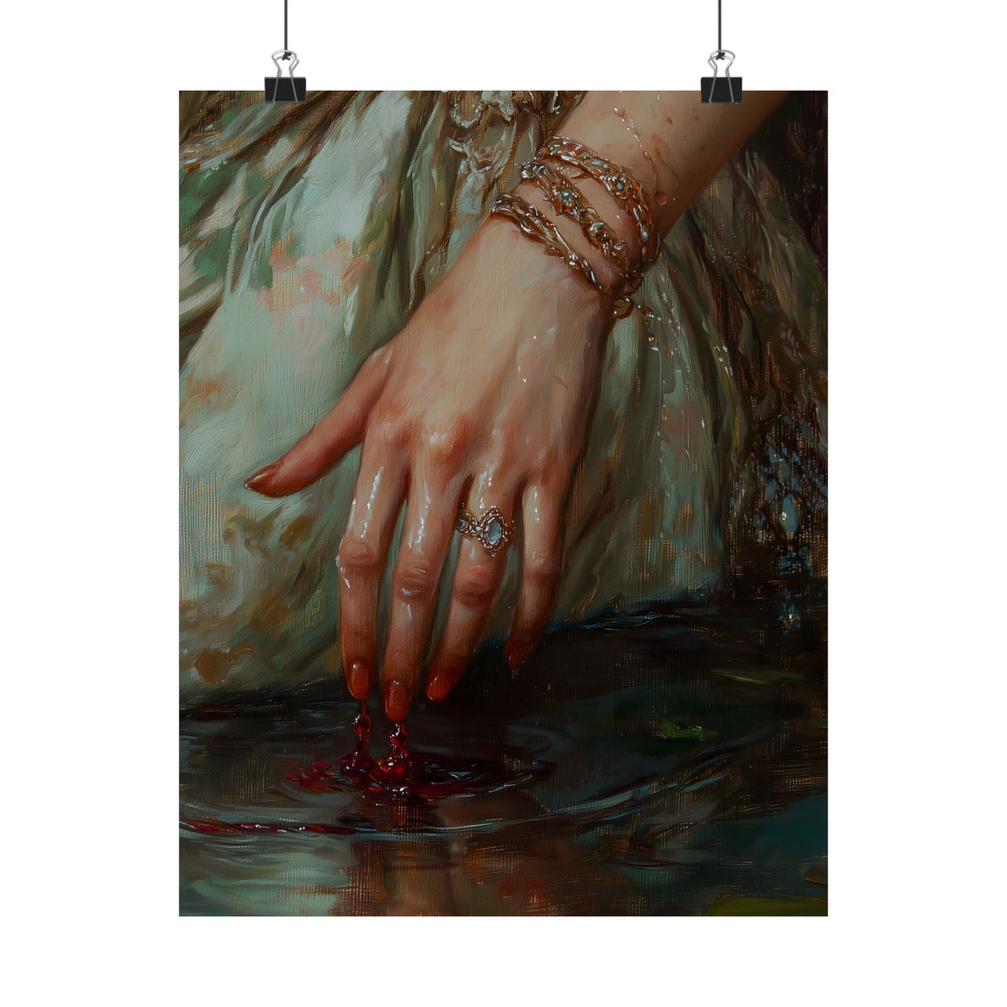 Bloody Hands Art Print