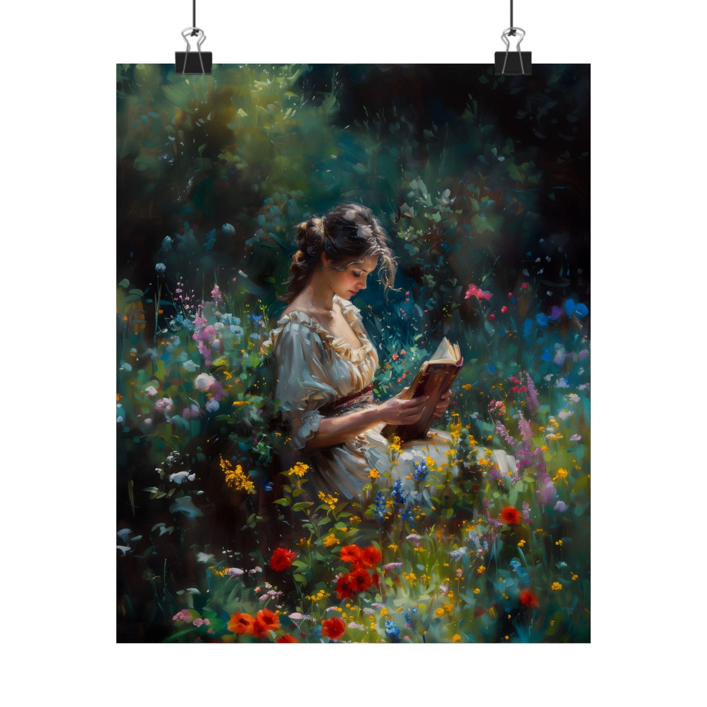 Lady Reader Art Print