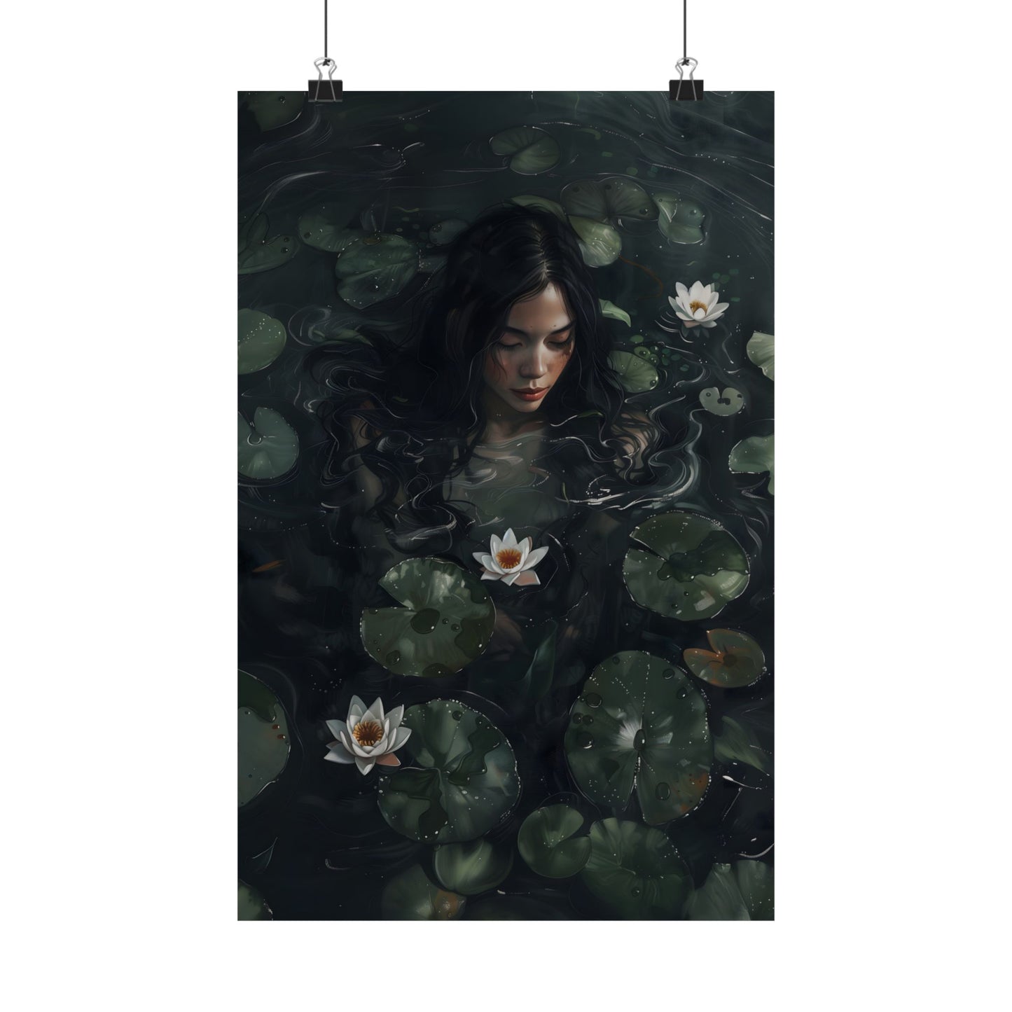 Lotus Girl Art Print