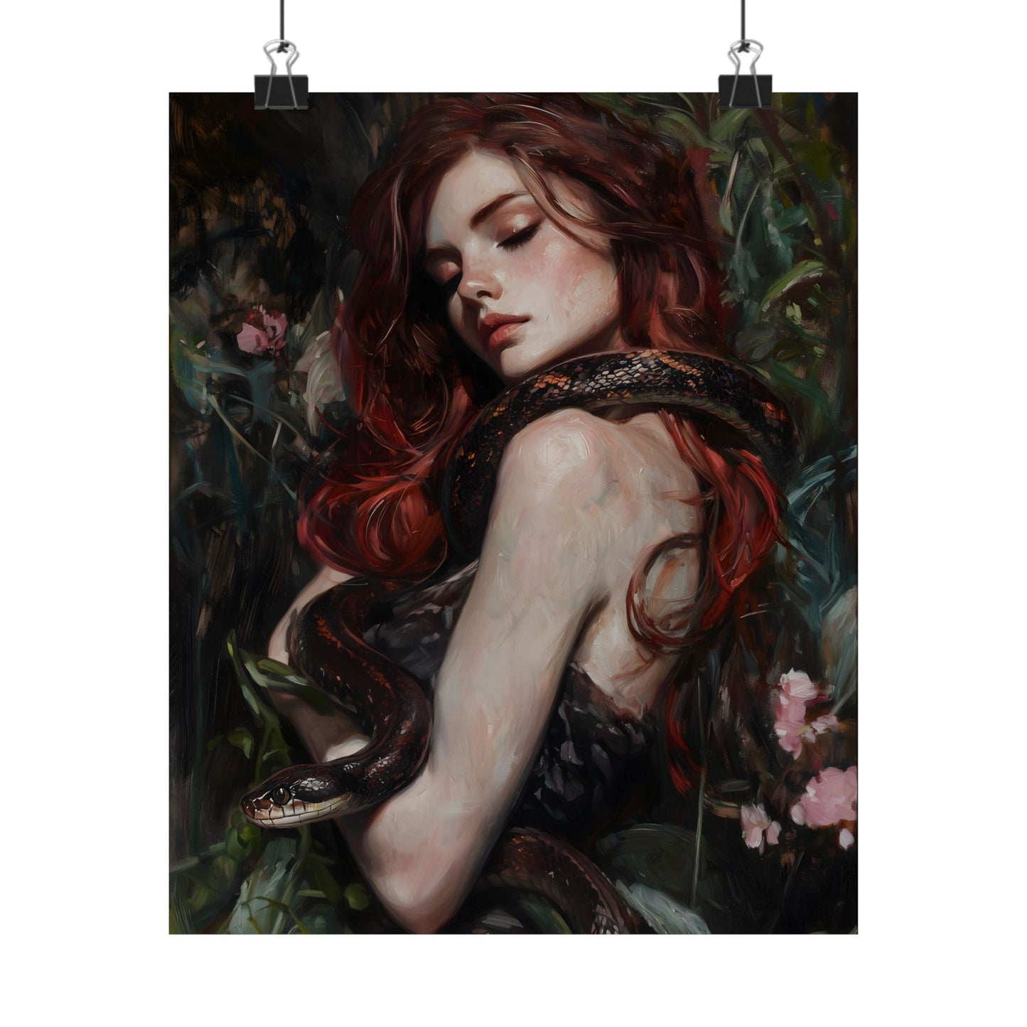 Lilith and Snake Art Print