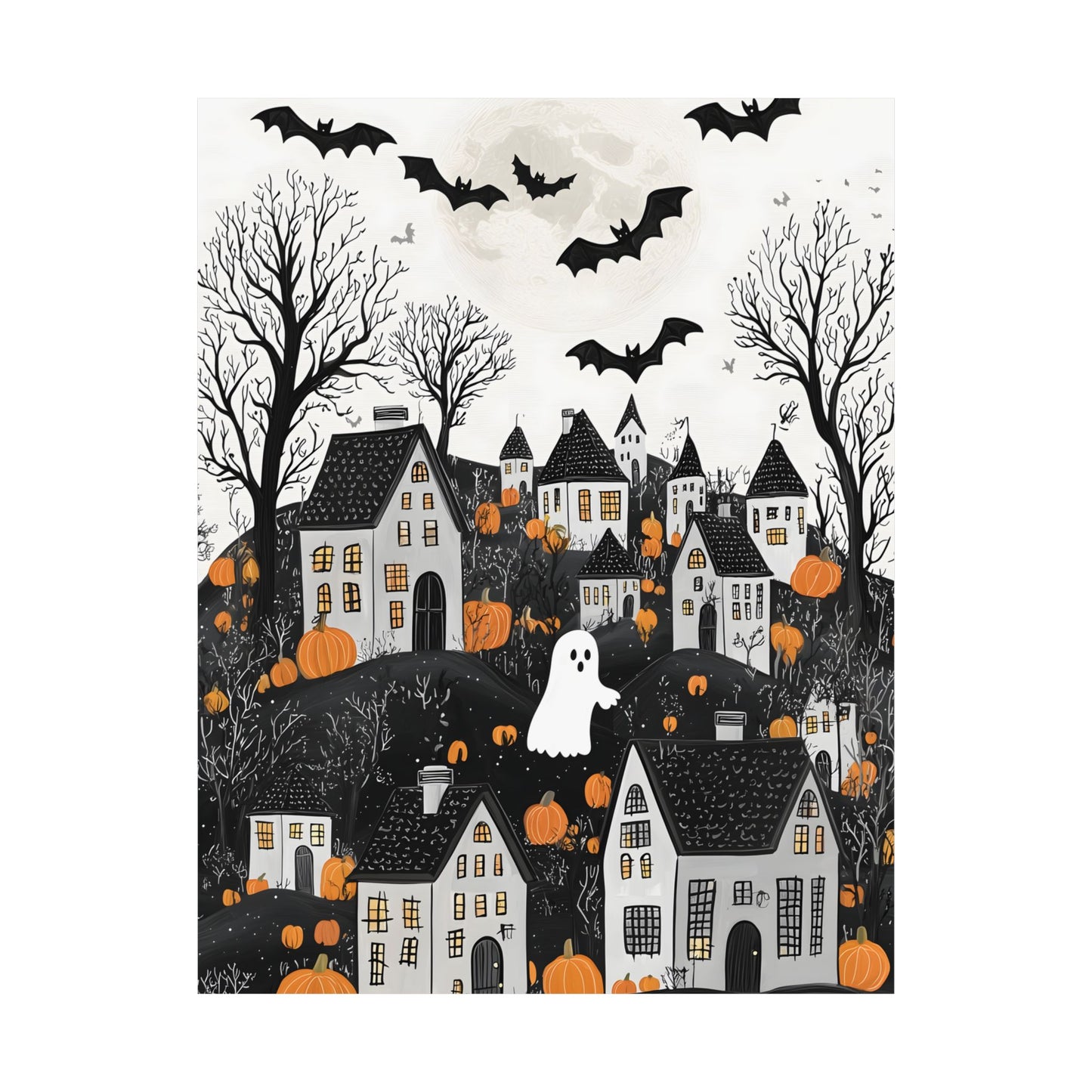 Halloween Town Art Print