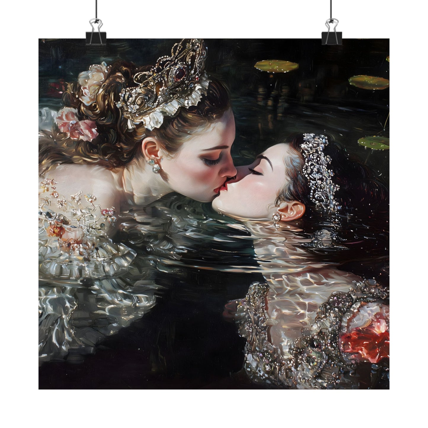 Swimming Queens Art Print