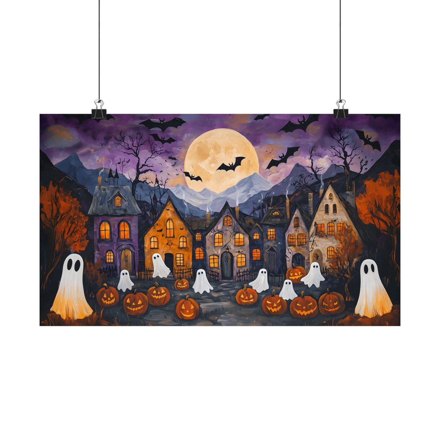 Halloween Town Art Print