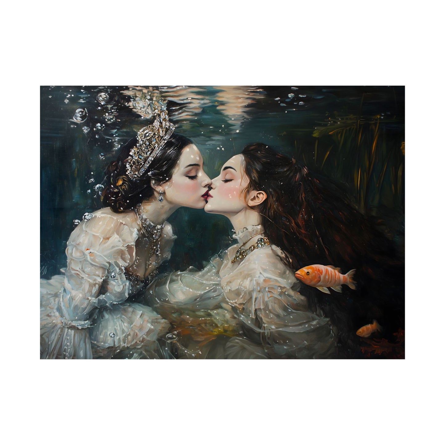 Underwater Love Art Print