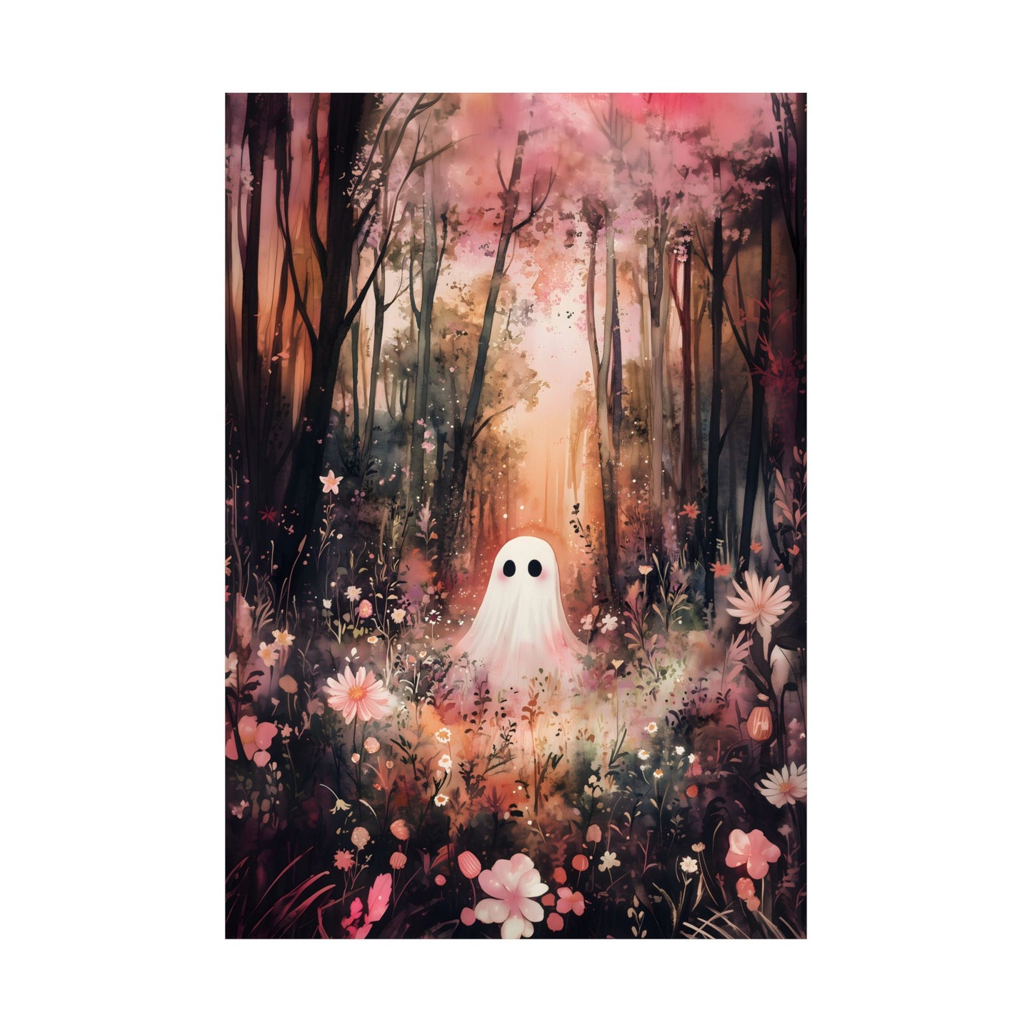 Floral Ghost Art Print