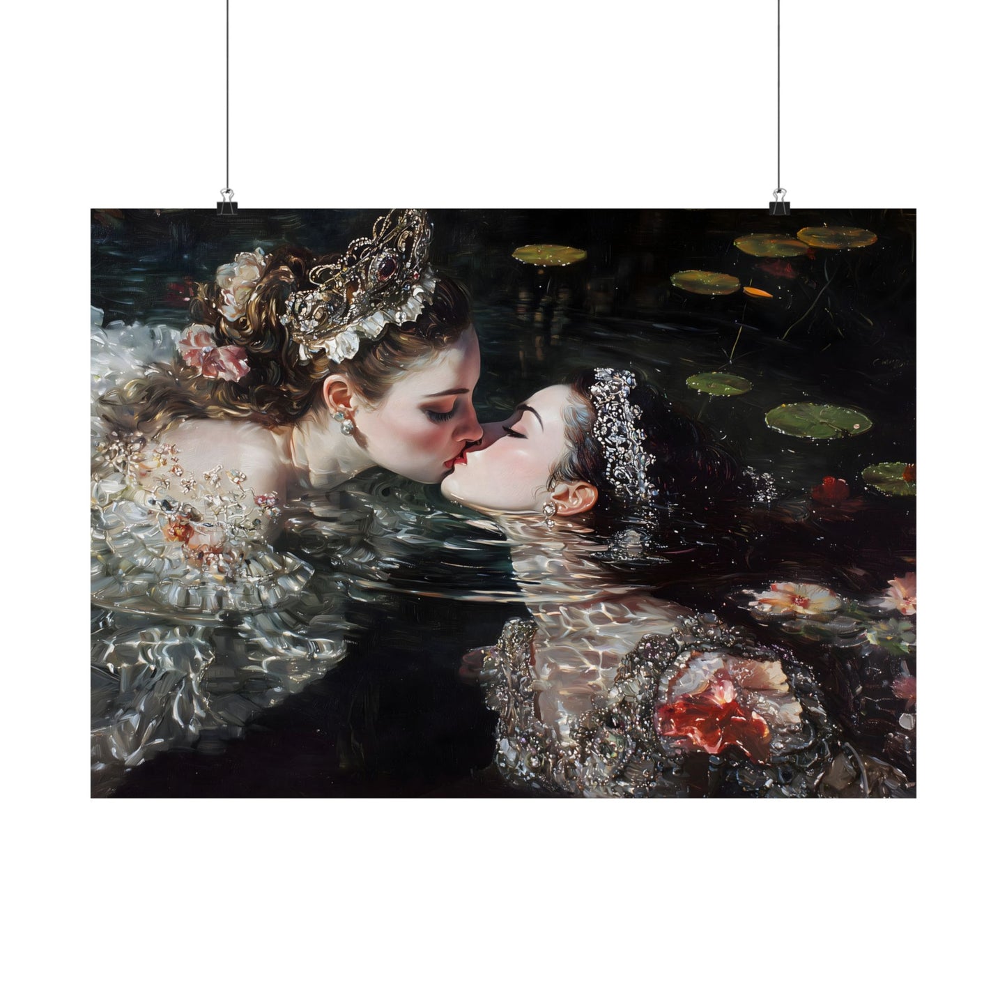 Swimming Queens Art Print