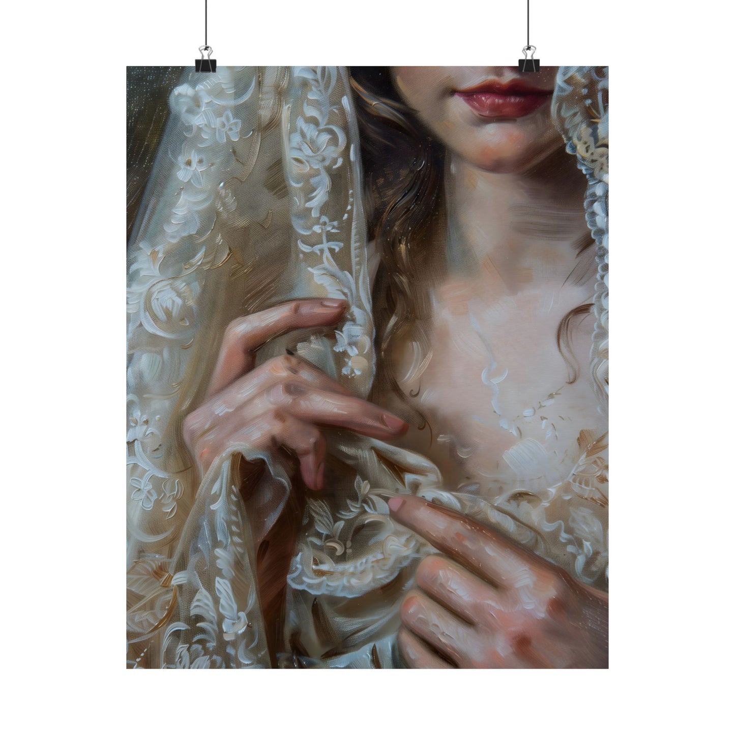 White Veil Art Print