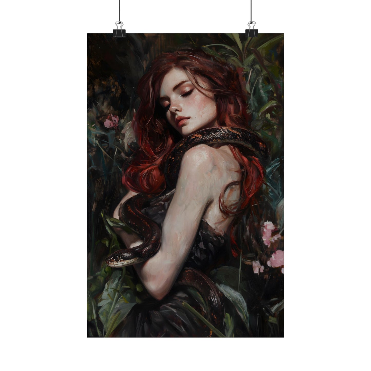 Lilith and Snake Art Print