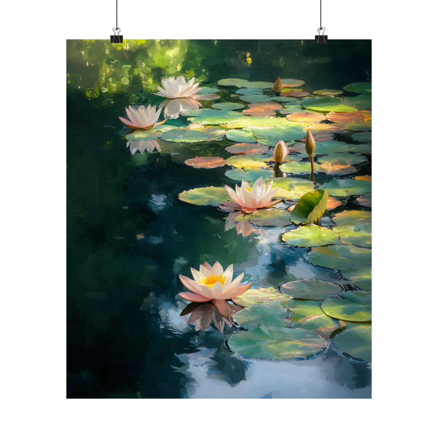 Lotus Pond Art Print