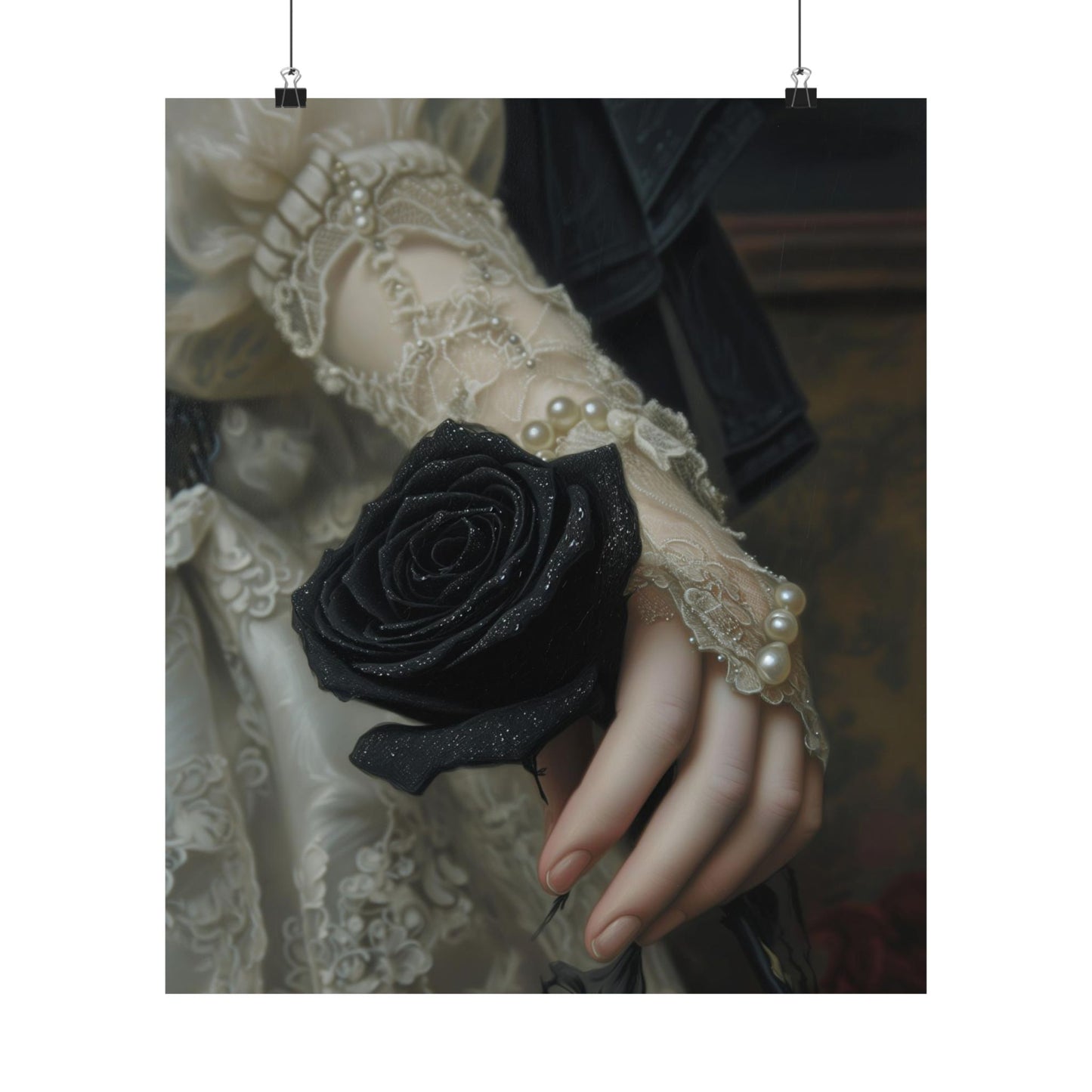 Black Rose Art Print