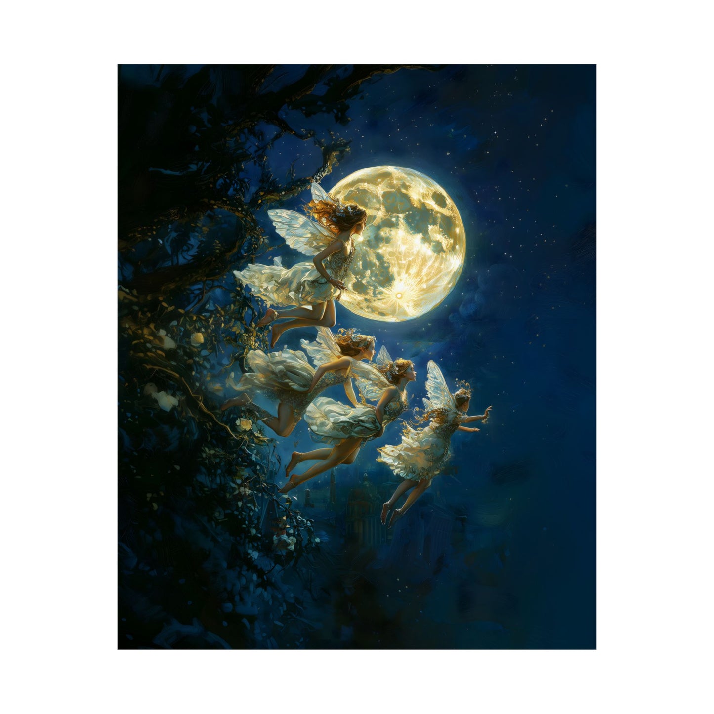 Fairies at Midnight Art Print