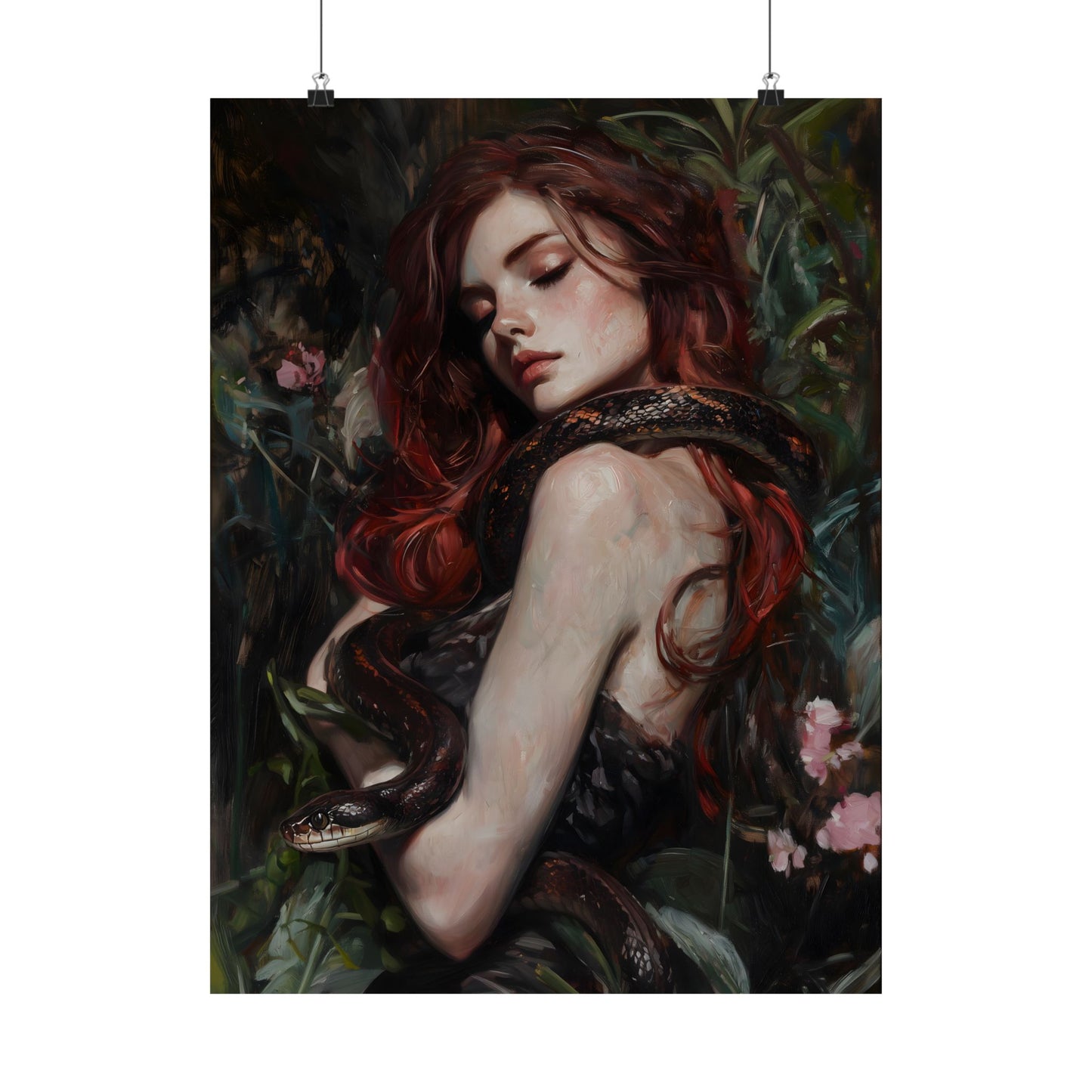 Lilith and Snake Art Print