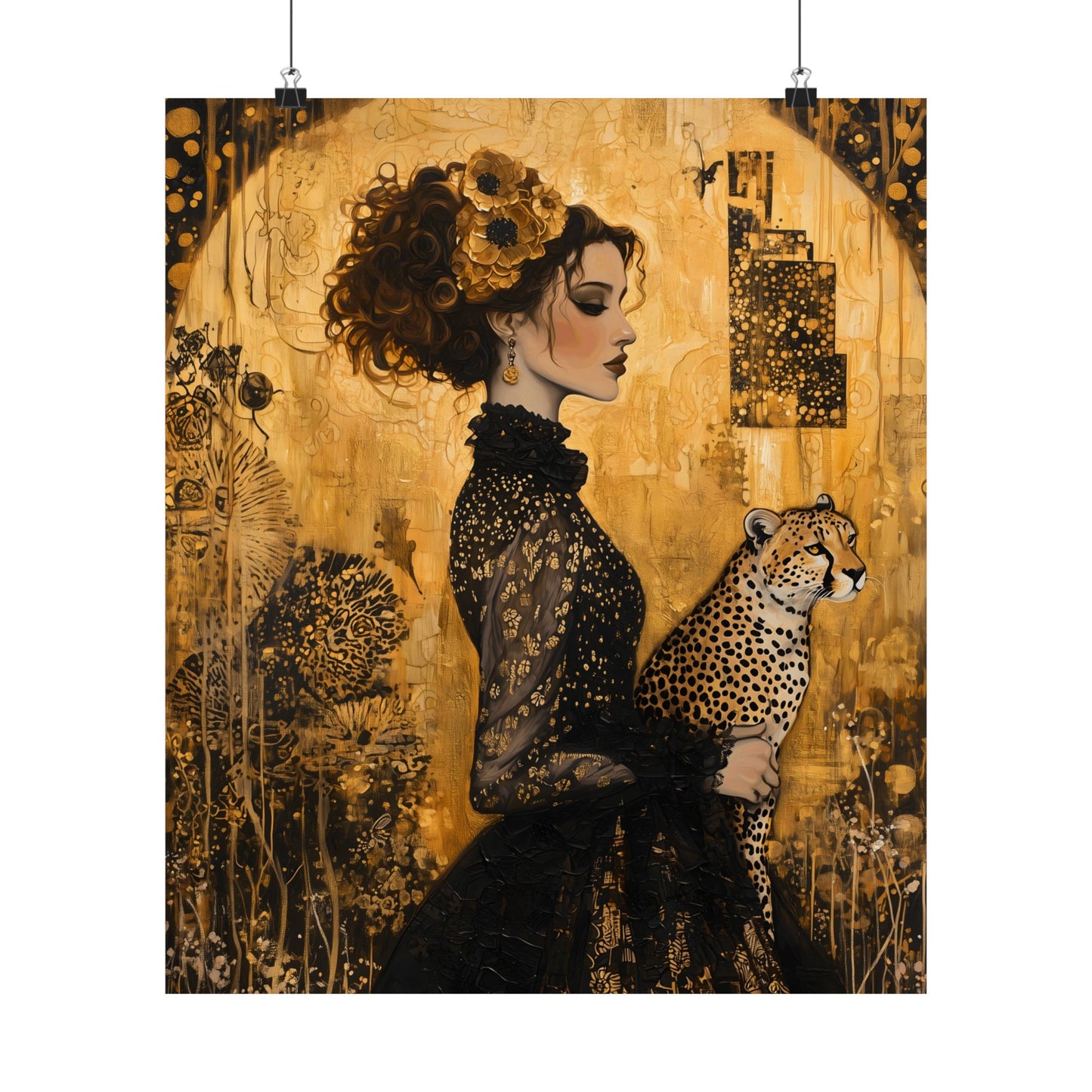 Golden Cheetah Art Print