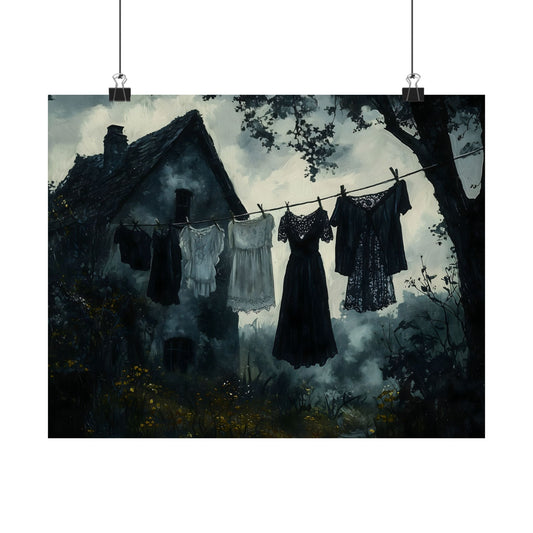 Goth Laundry Art Print