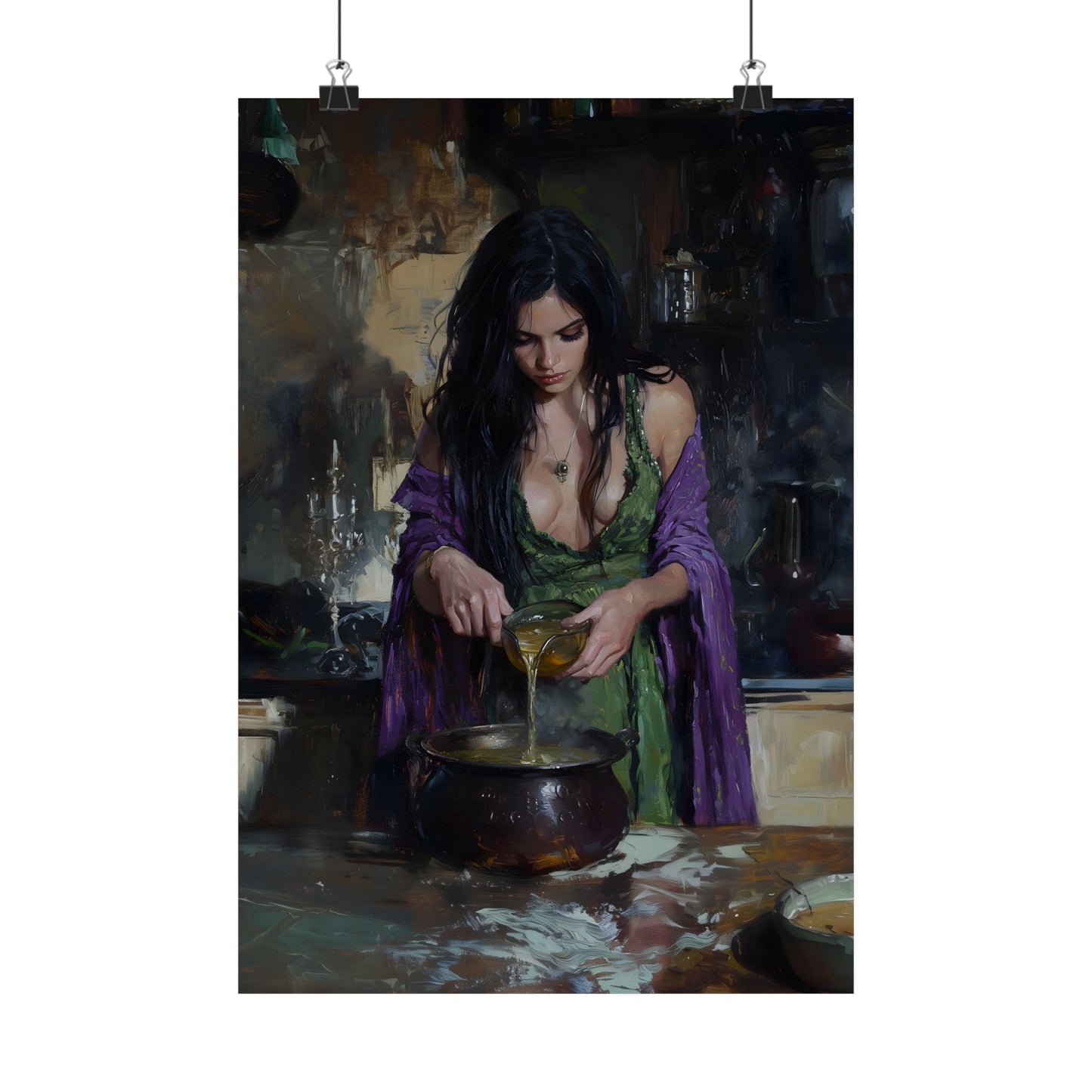 Witchy kitchen Art Print