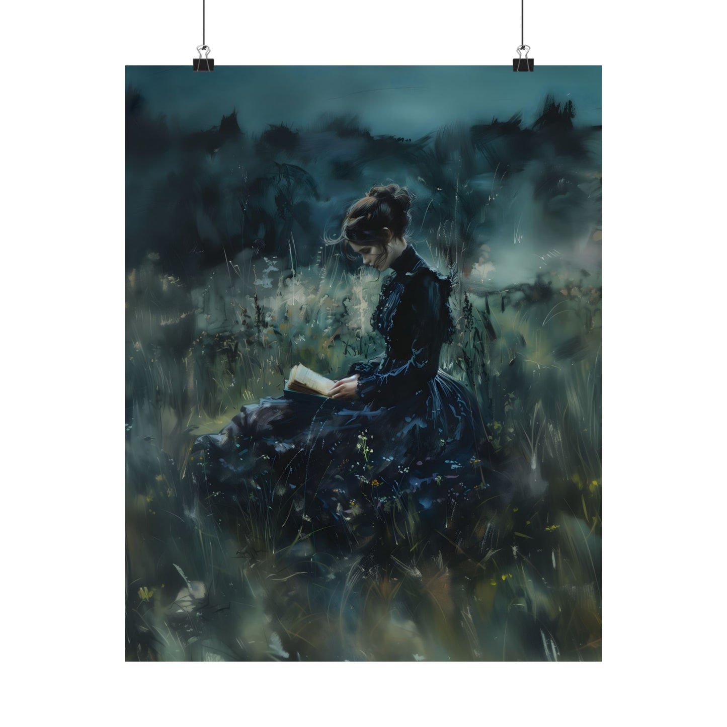 Lady Reader Art Print