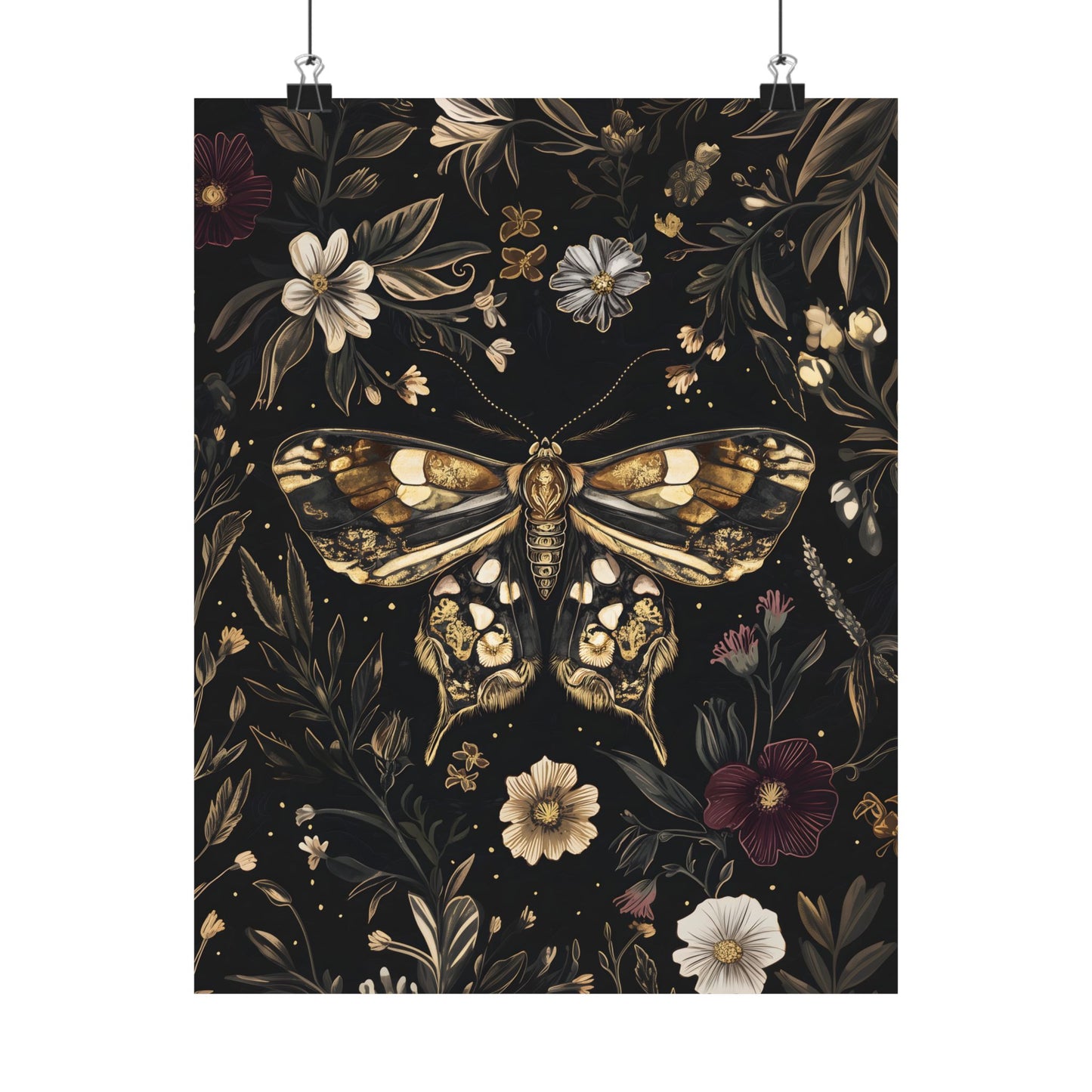 Dark Moth Art Print