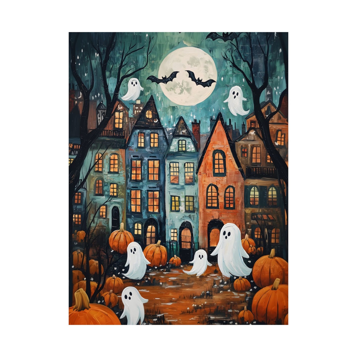 Halloween Town Art Print