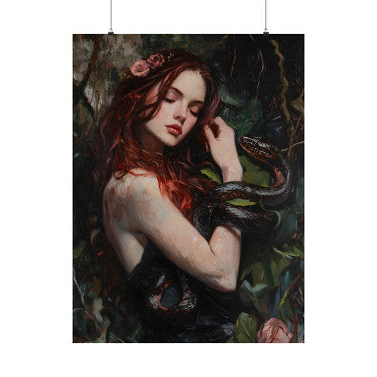 Lilith and Snake Art Print