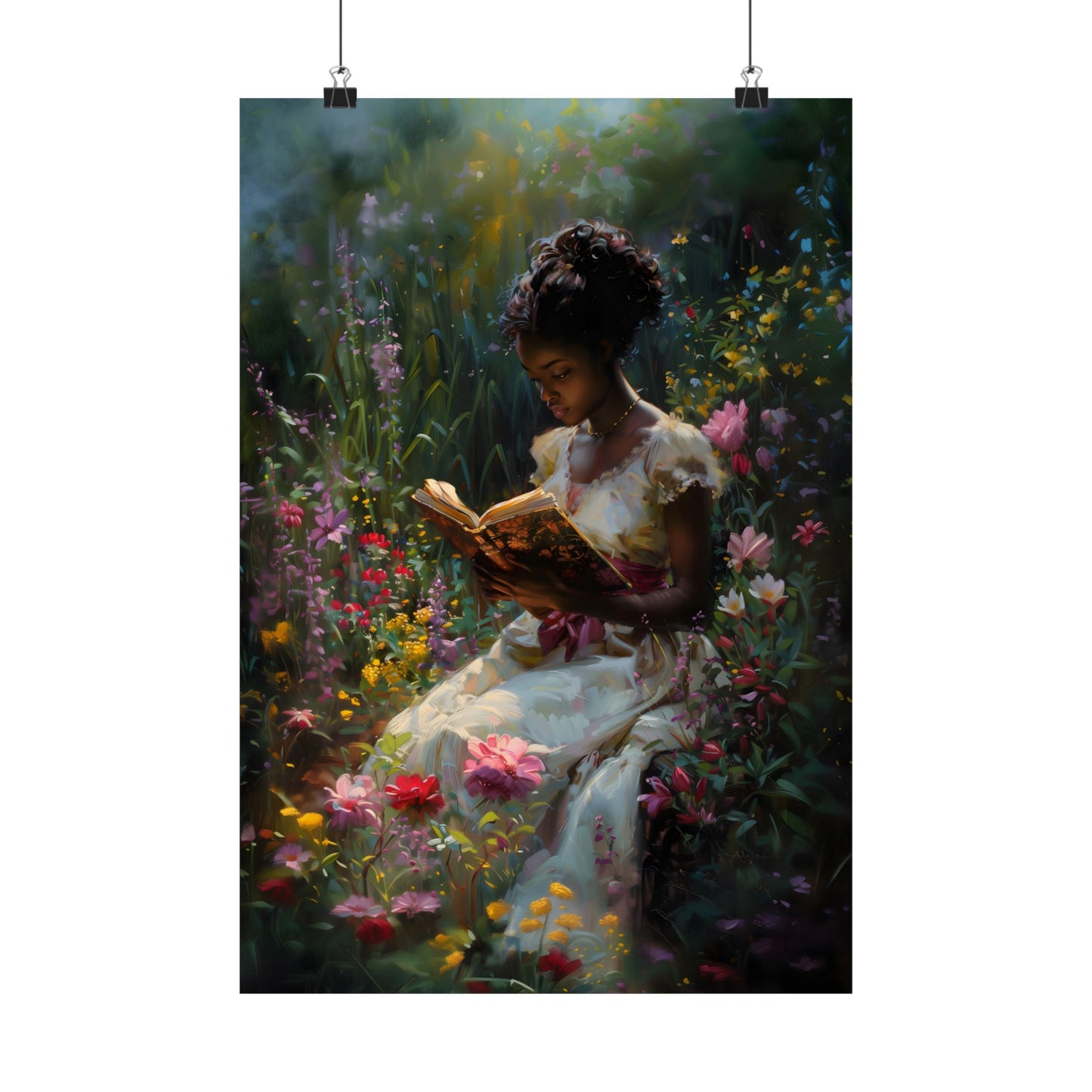 Bookish Bloom Art Print