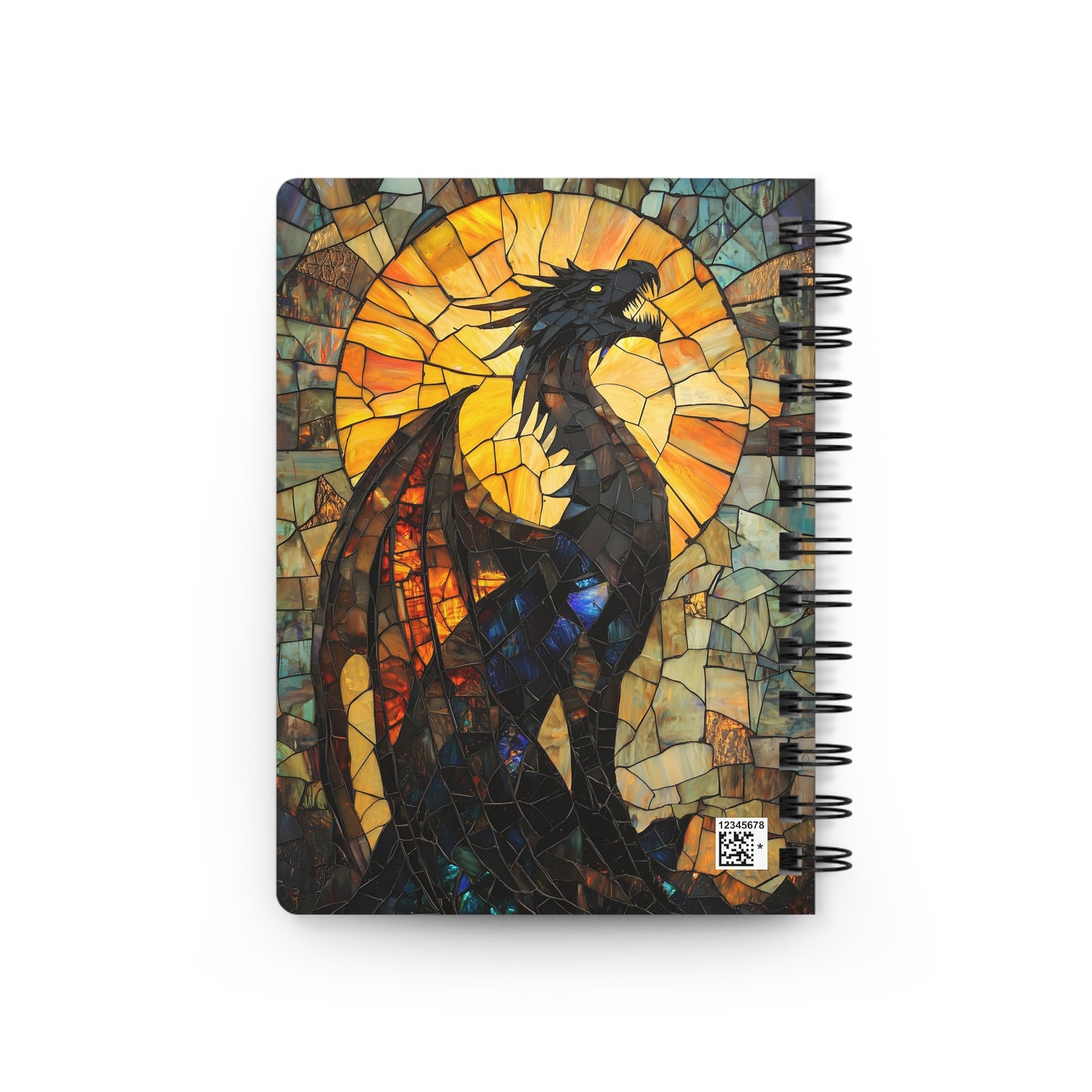 Black Dragon Spiral Bound Journal