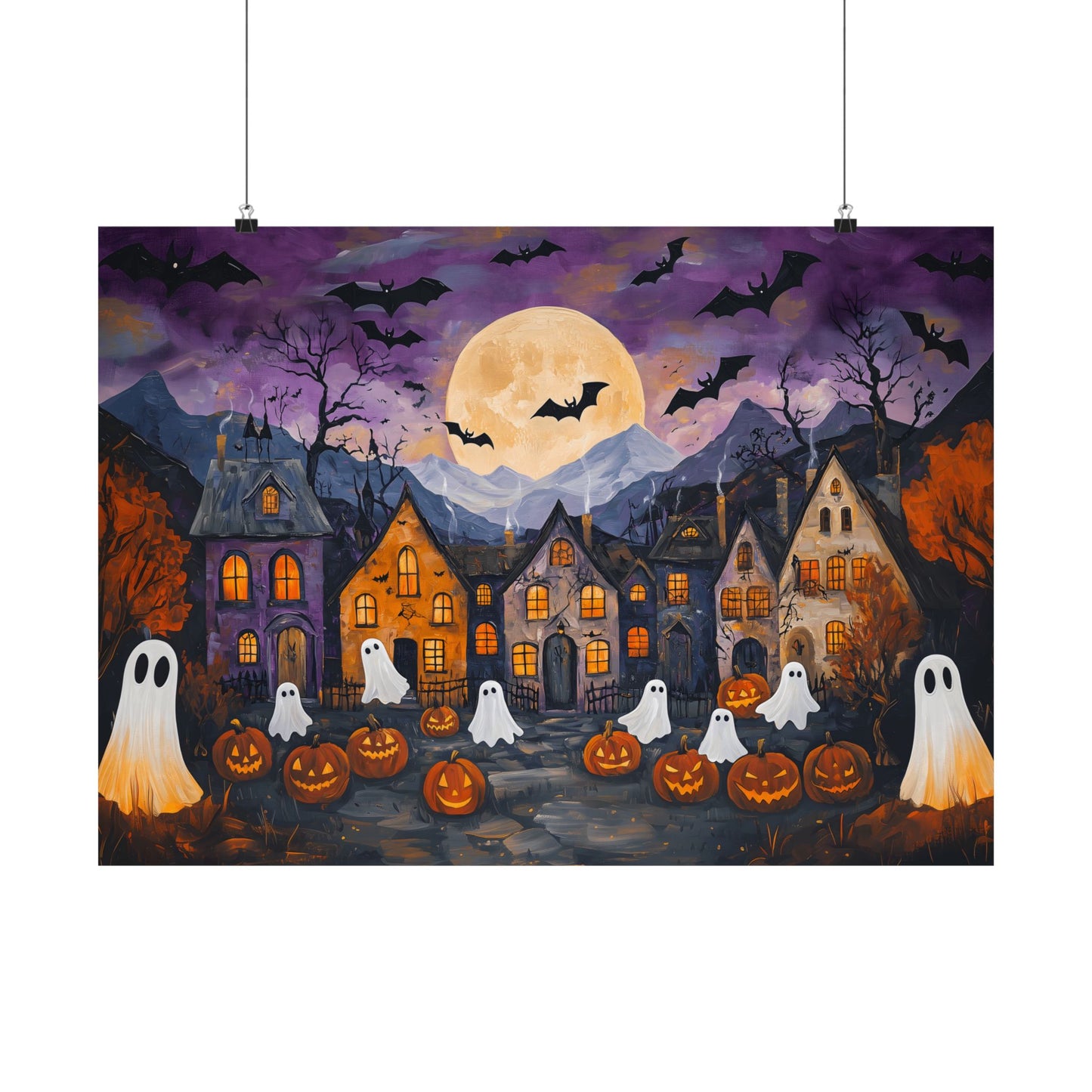 Halloween Town Art Print