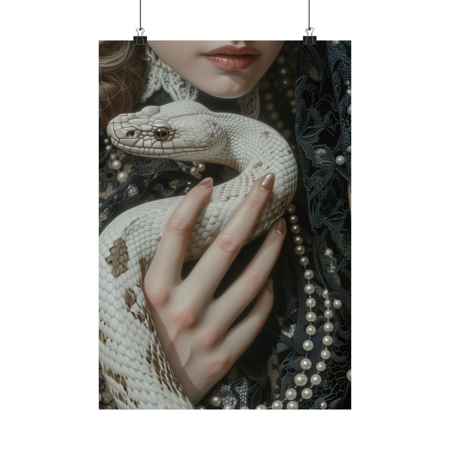 White Snake Art Print