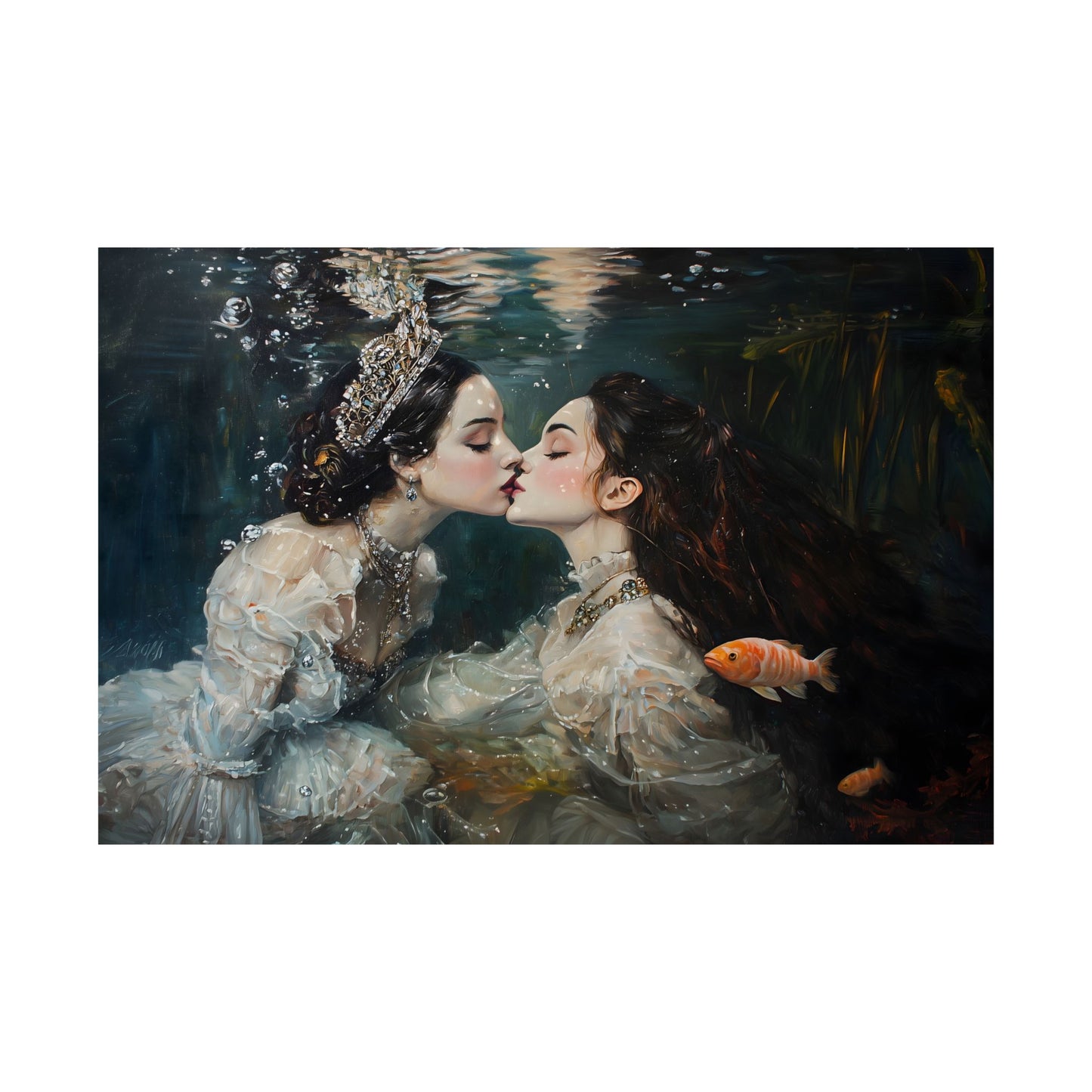 Underwater Love Art Print