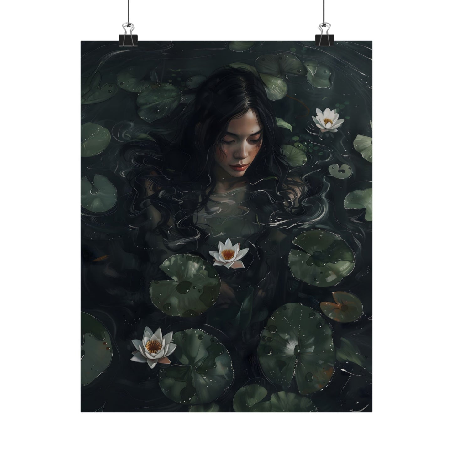 Lotus Girl Art Print