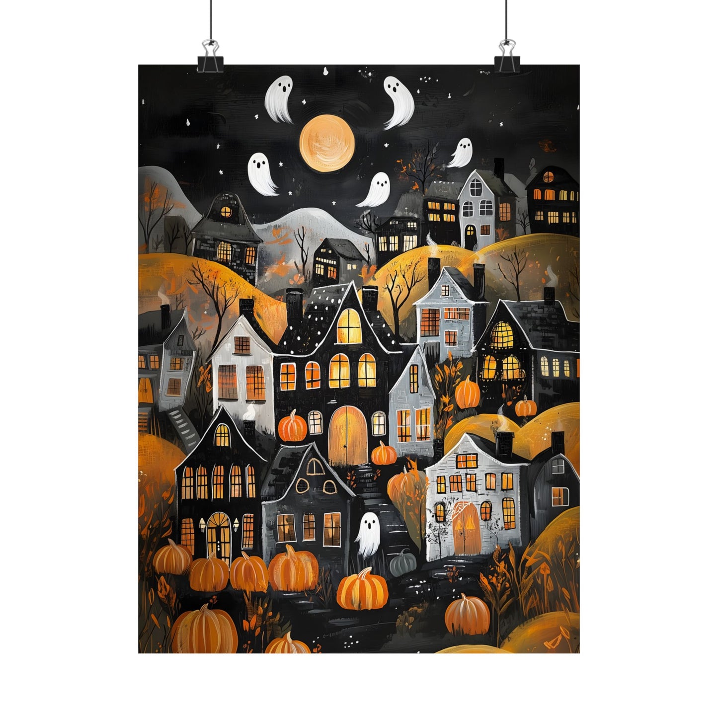 Halloween Town Art Print