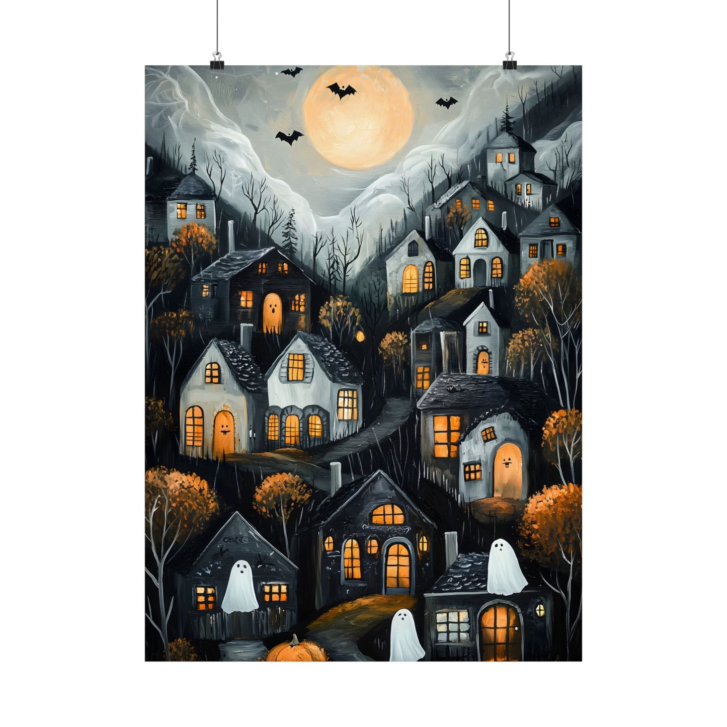 Halloween Town Art Print