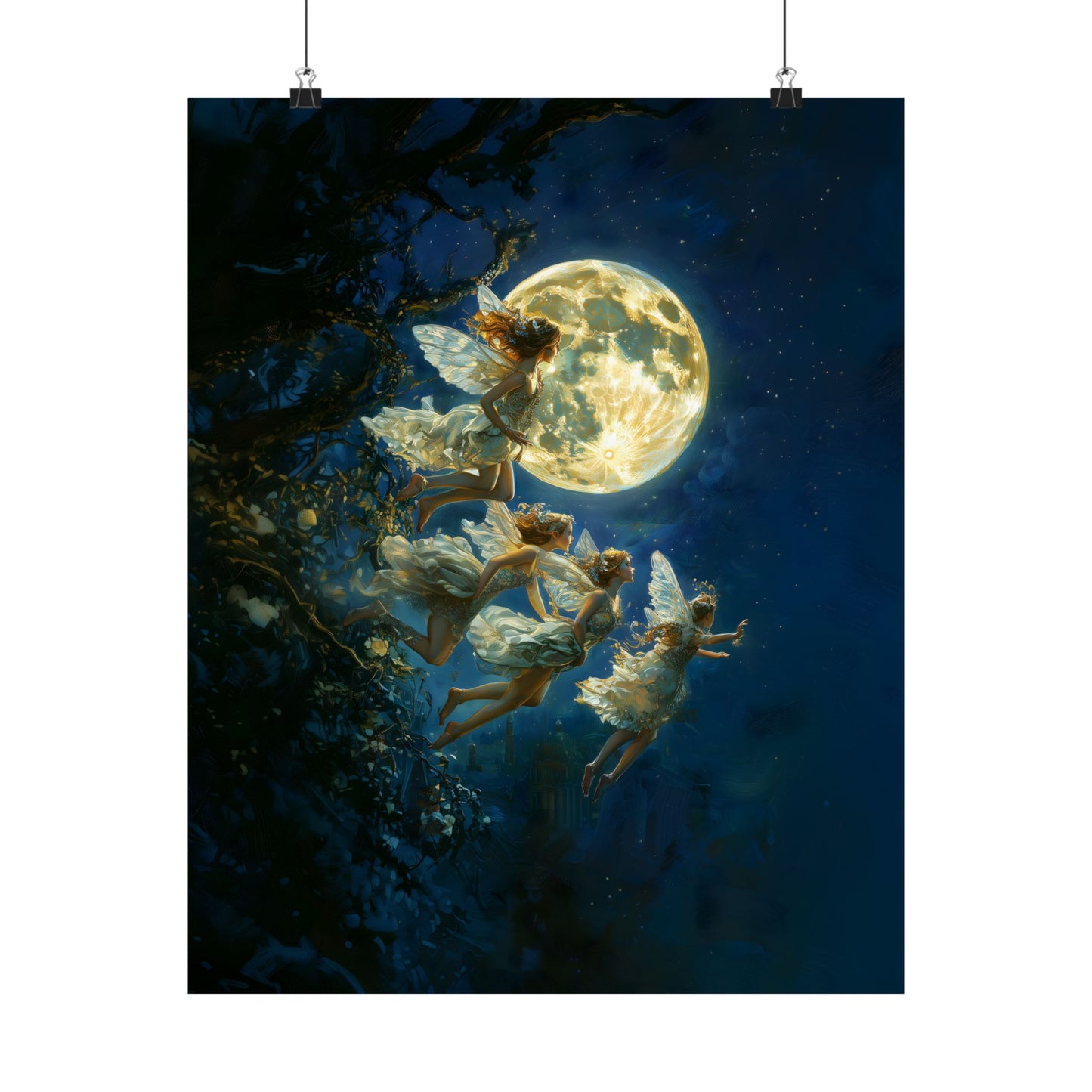 Fairies at Midnight Art Print