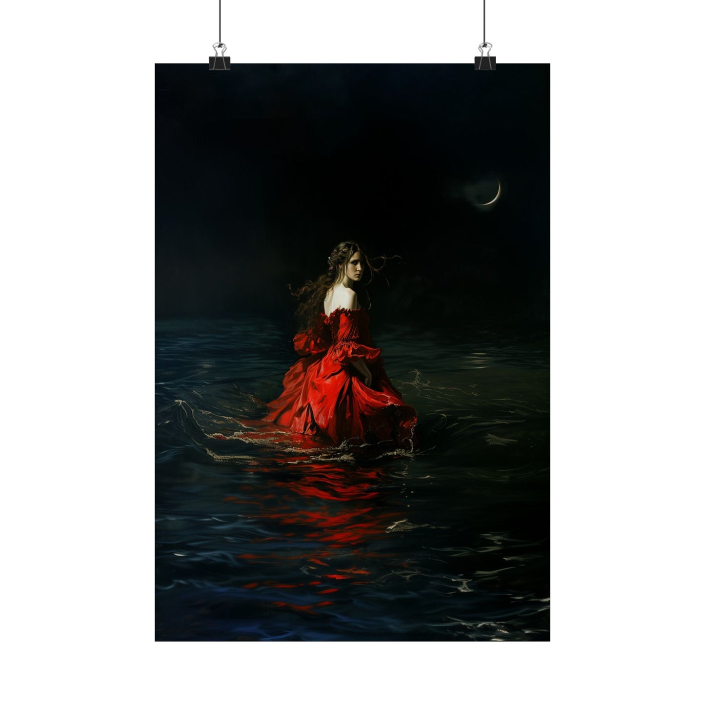 Red Dress Art Print