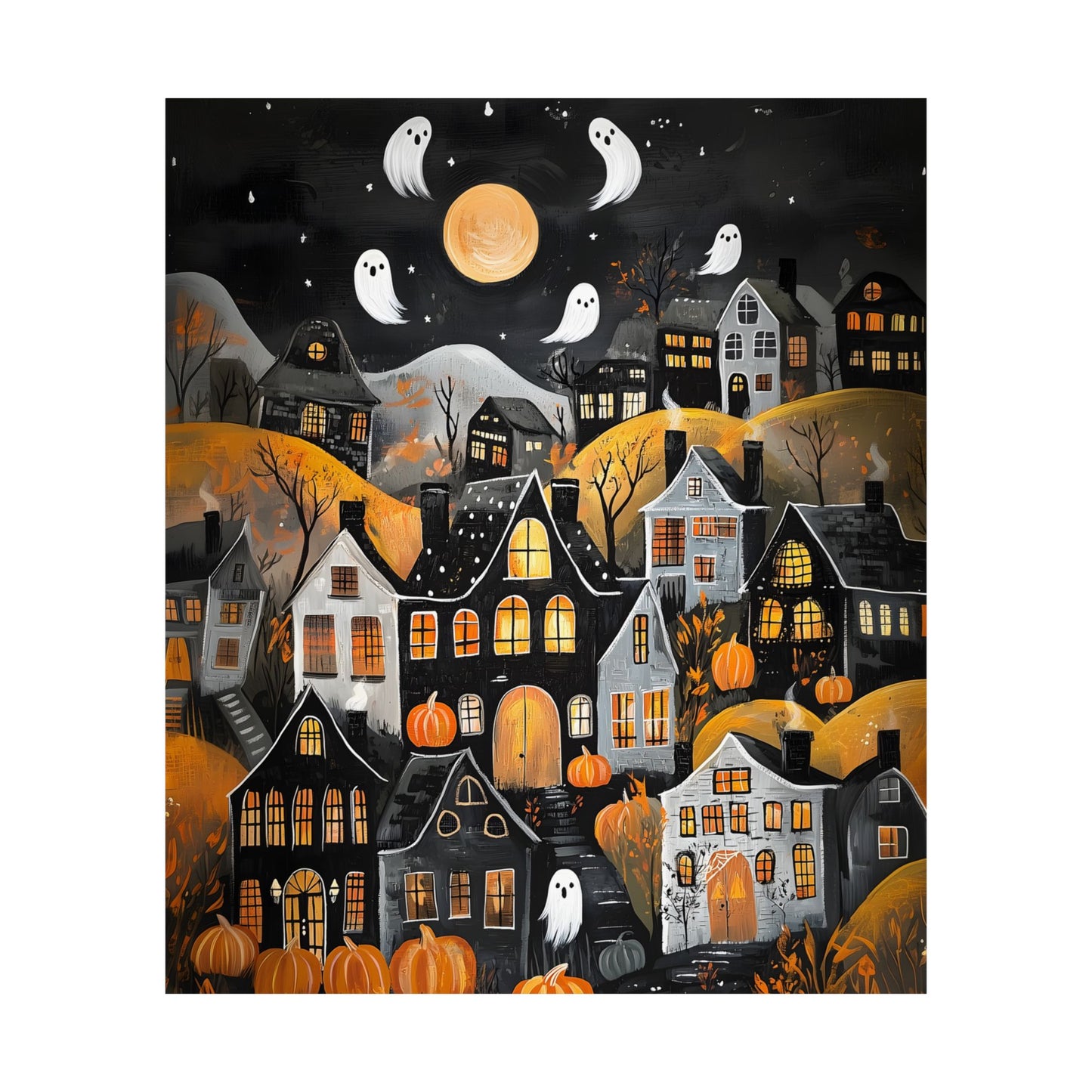 Halloween Town Art Print