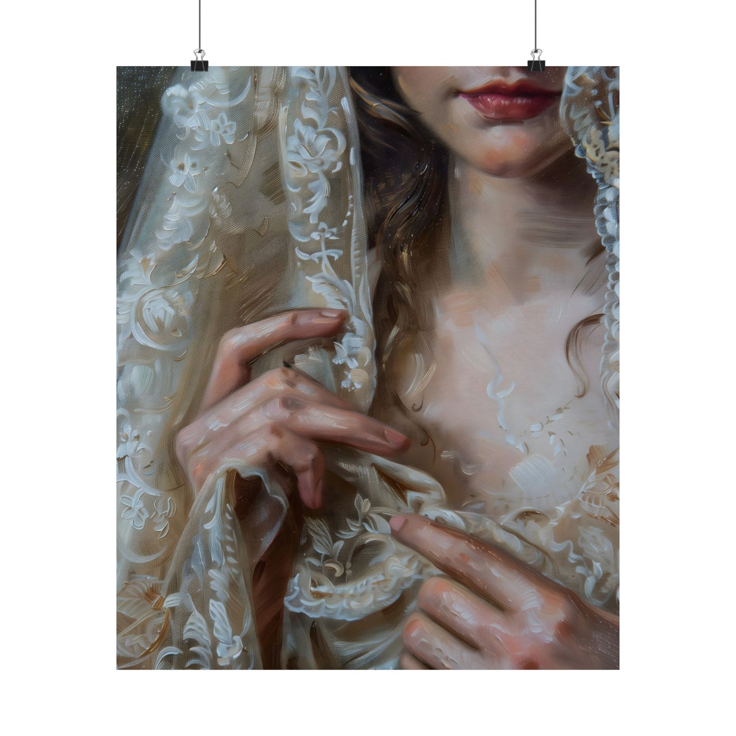 White Veil Art Print