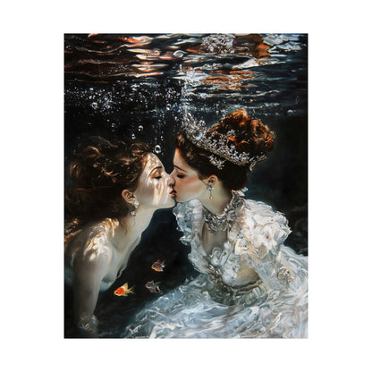 Underwater Love Art Print