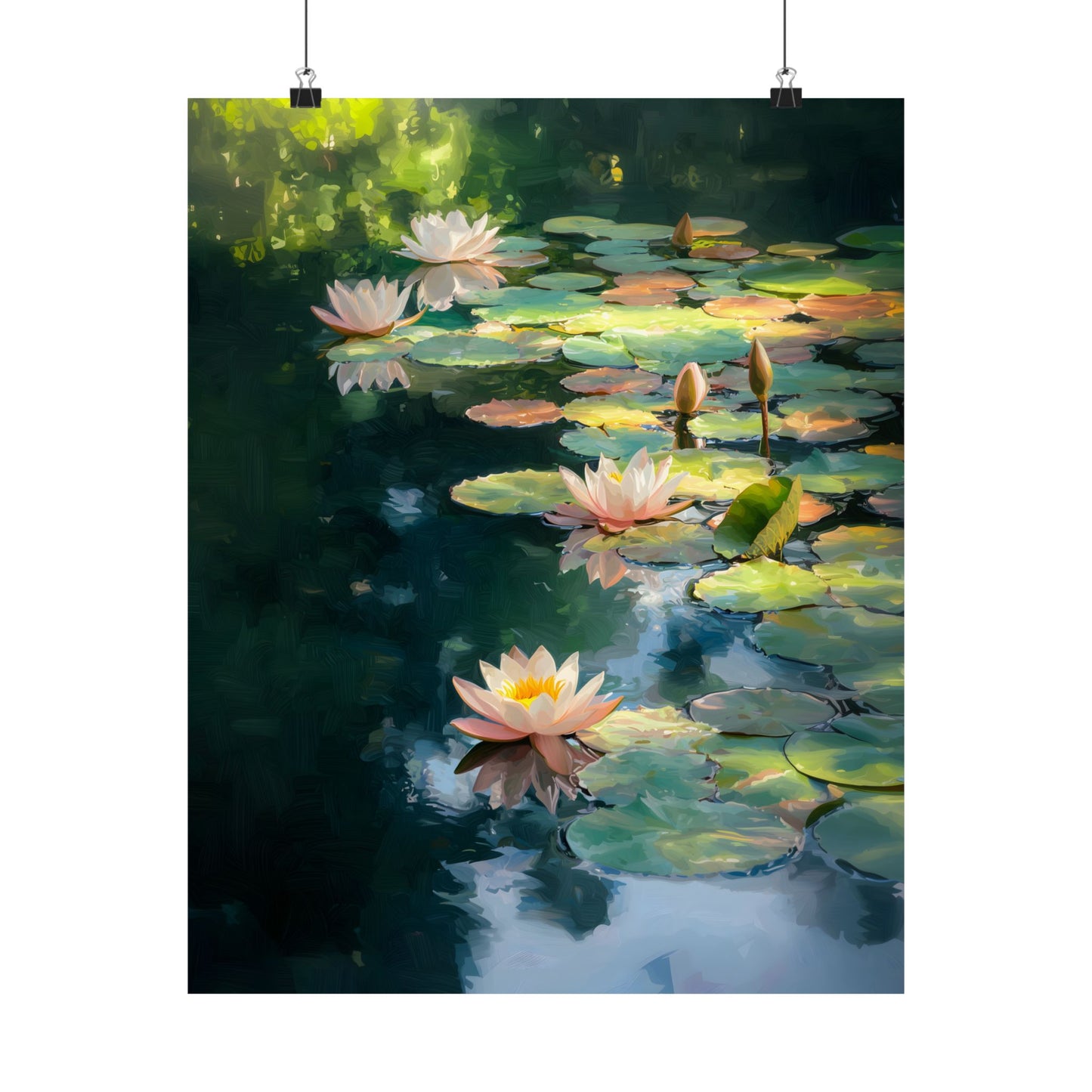 Lotus Pond Art Print