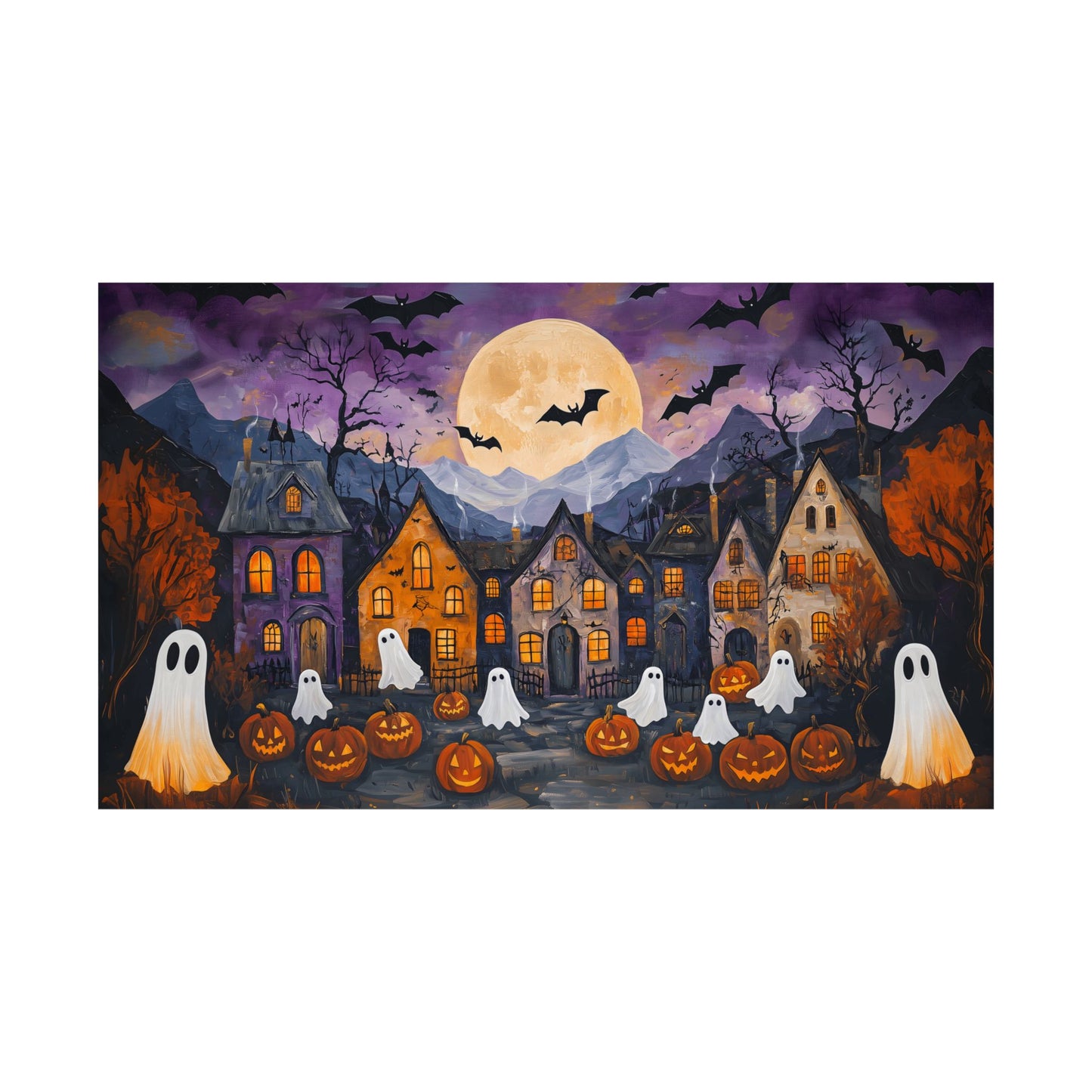 Halloween Town Art Print