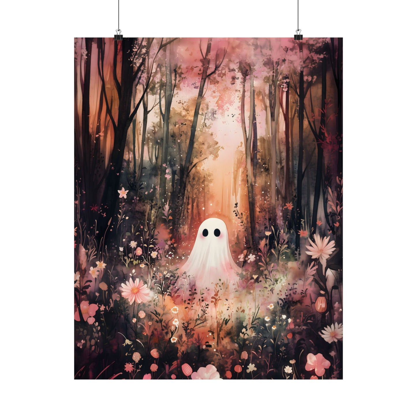 Floral Ghost Art Print