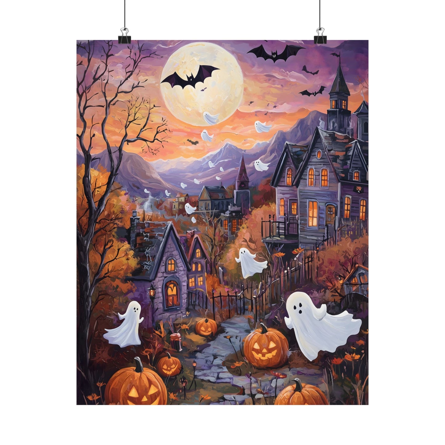 Halloween Town Art Print